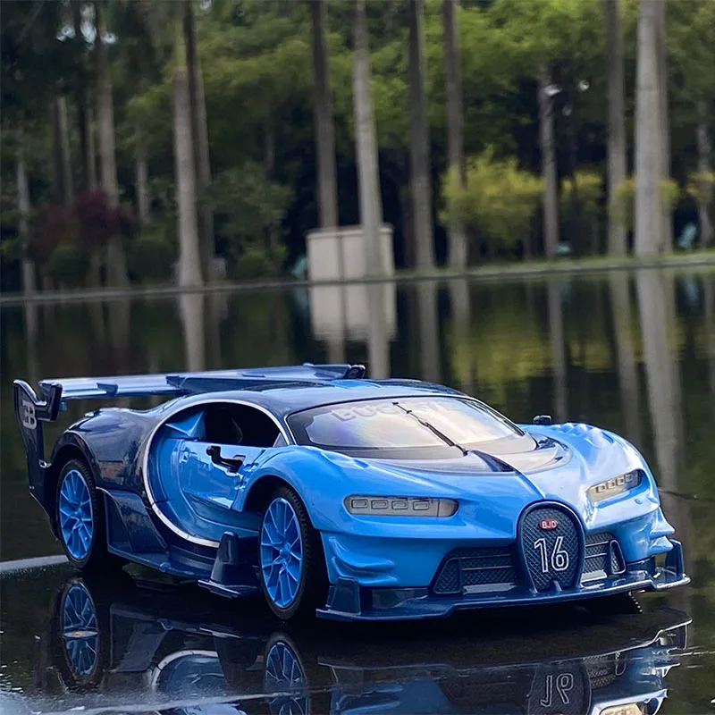 Модель спортивного автомобиля Bugatti GT в масштабе 1:32, модель автомобиля из сплава, литой металлический игрушечный автомобиль, модель автомобиля, имитация звука, фотоколлекция, игрушка в подарок