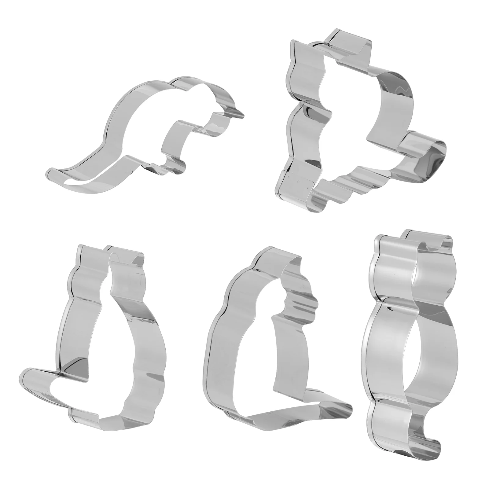 

5 Pcs Fudge Stainless Steel Biscuit Mold Child Stauffers Cookies Molds Petal Baking Accessories