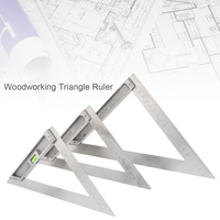 Triangle Ruler Angle Square Ruler 90 Degrees Aluminium Alloy Level Ruler Woodworking Triangle Angle Measuring Tools