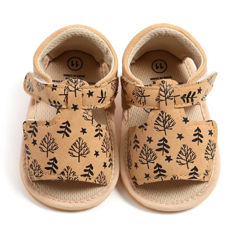 Adorable Baby Sandals: Soft Rubber Sole Walking Shoes for Boys and Girls with Cute PU Bow Accents (0-18 Months)