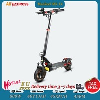 MX-14 Escooters 800W Motor 48V13AH Max Speed 45KM/H E-Scooter Dual Shock Absorbing Off-road Tires Foldabl Adult Electric Scooter