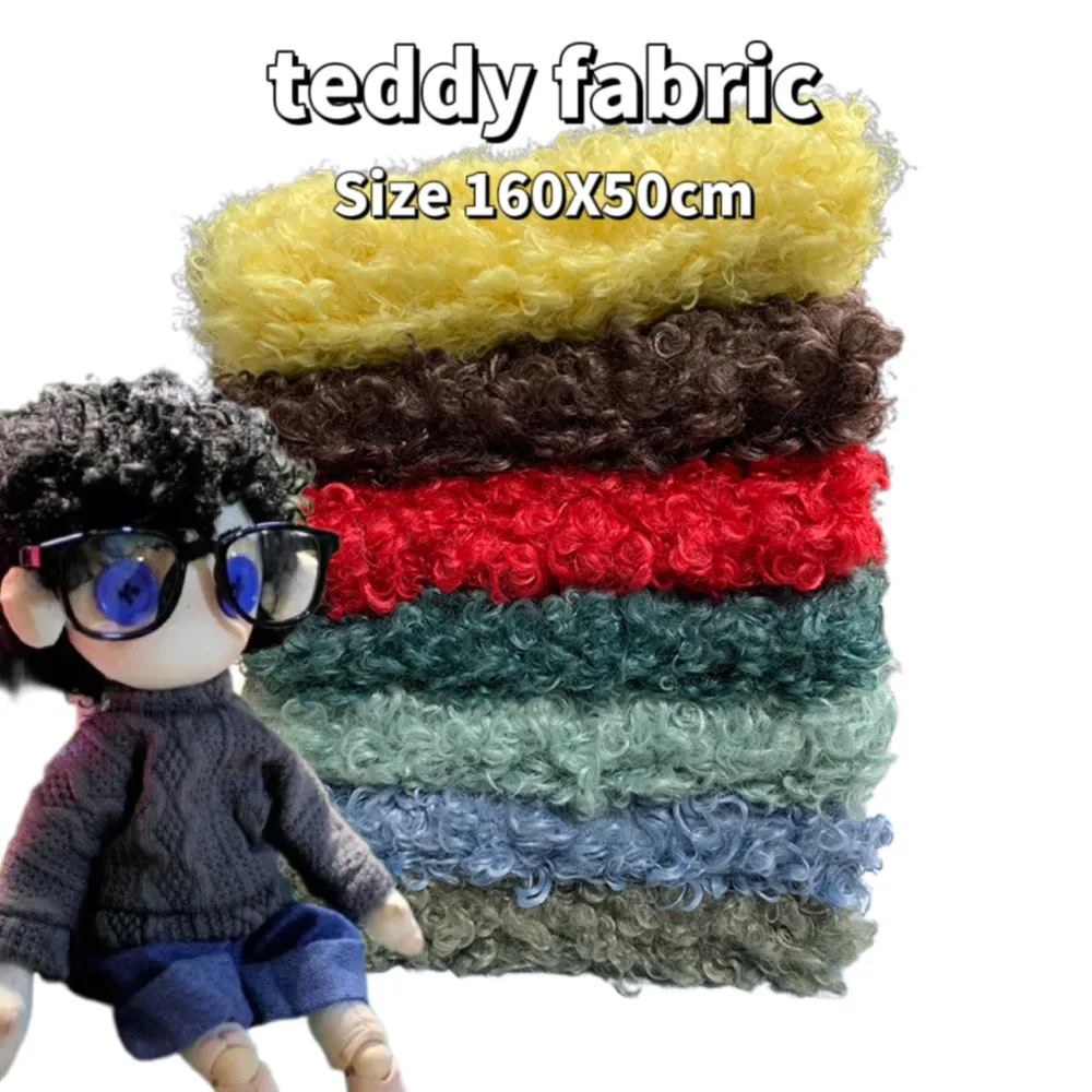 Sewbato Teddy Roll tkanina wełniana rolka poduszka tkanina imitacja Teddy lalka miś włosy przyjazne dla środowiska i bezpieczne