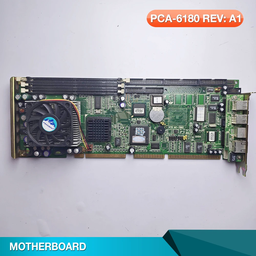 For Advantech PCA-6180 REV: A1 industrial control motherboard dual network port PCA-6180PS2-A1