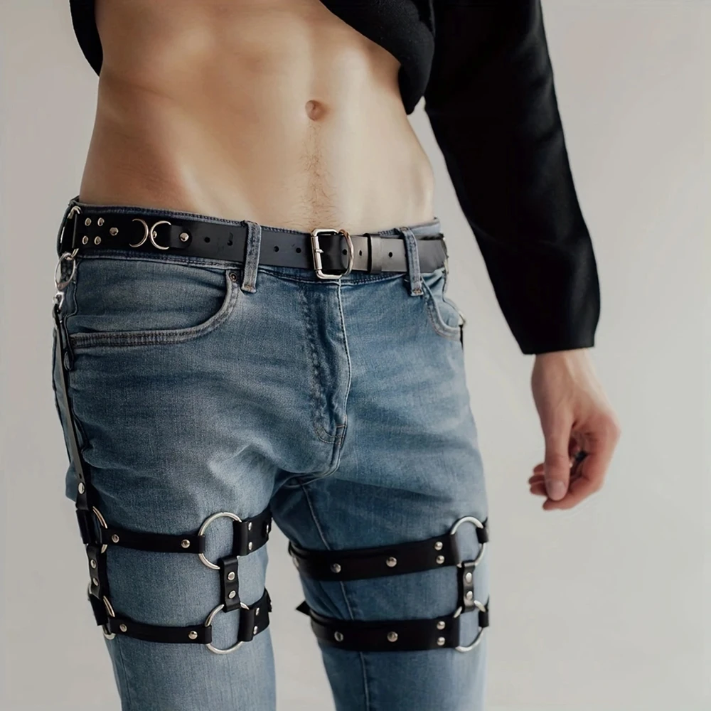 Mode Bondage Geschirr sexy Mann Schwert Gürtel Gothic Brust Dessous Pu Leder Weste Körper geschirr BDSM Homosexuell Riemen erotische Accessoires