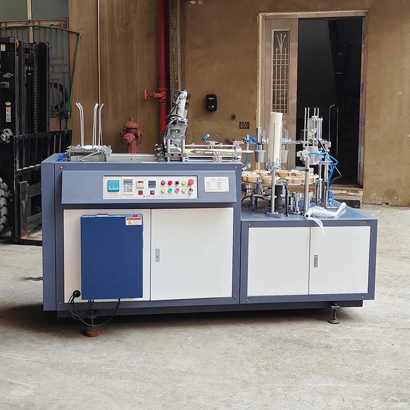 Customized Eco-friendly Fully Automatic Disposable Paper Lid Forming Making Machine For Production Of Paper Bowl Cup