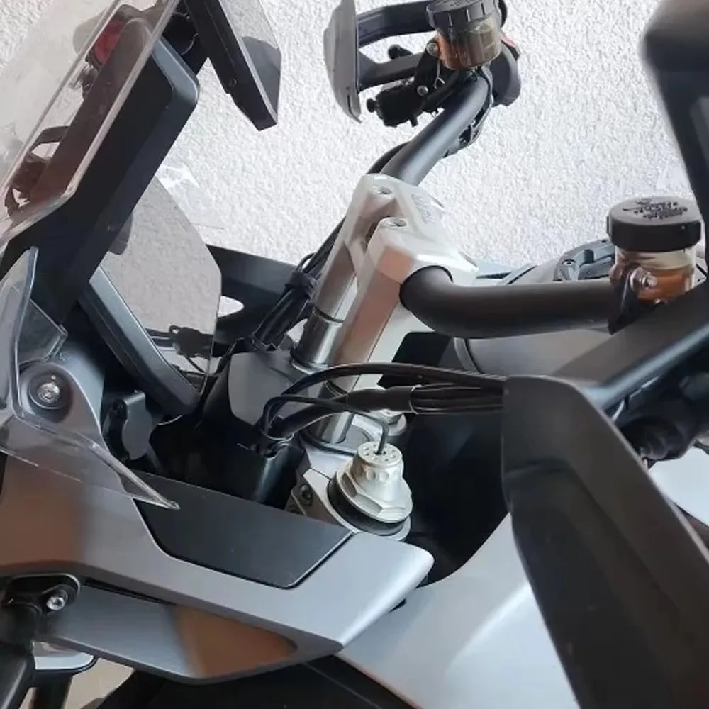 For Tiger 1200 Tiger1200 GT Pro Explorer Rally 2022 2023 - Motorcycle Handle Bar Riser Clamp Extend Handlebar Adapter Mount - Image 6