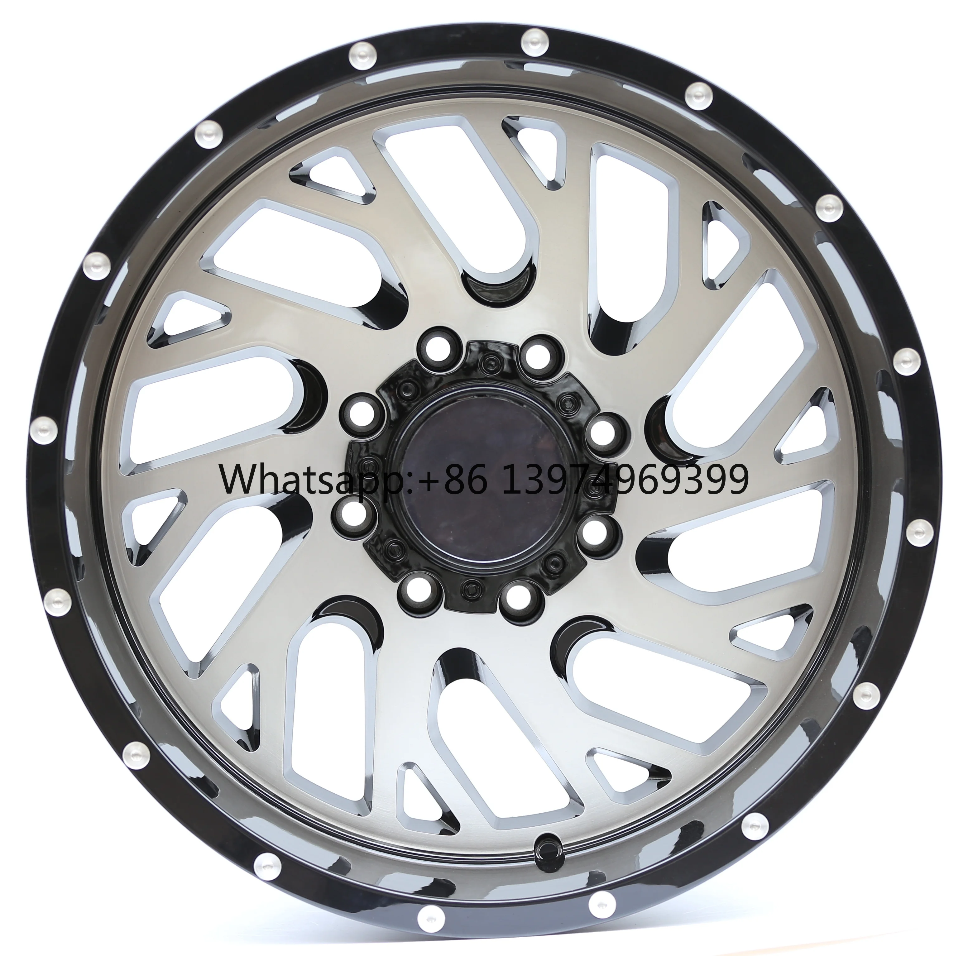 Aluminum Alloy Wheels for Pickup SUV 20x10 22x12 Fits F150 F250 F350 Silverado500 2500 3500 for Ram 5X127 6X139.7 8x165.1 8x170