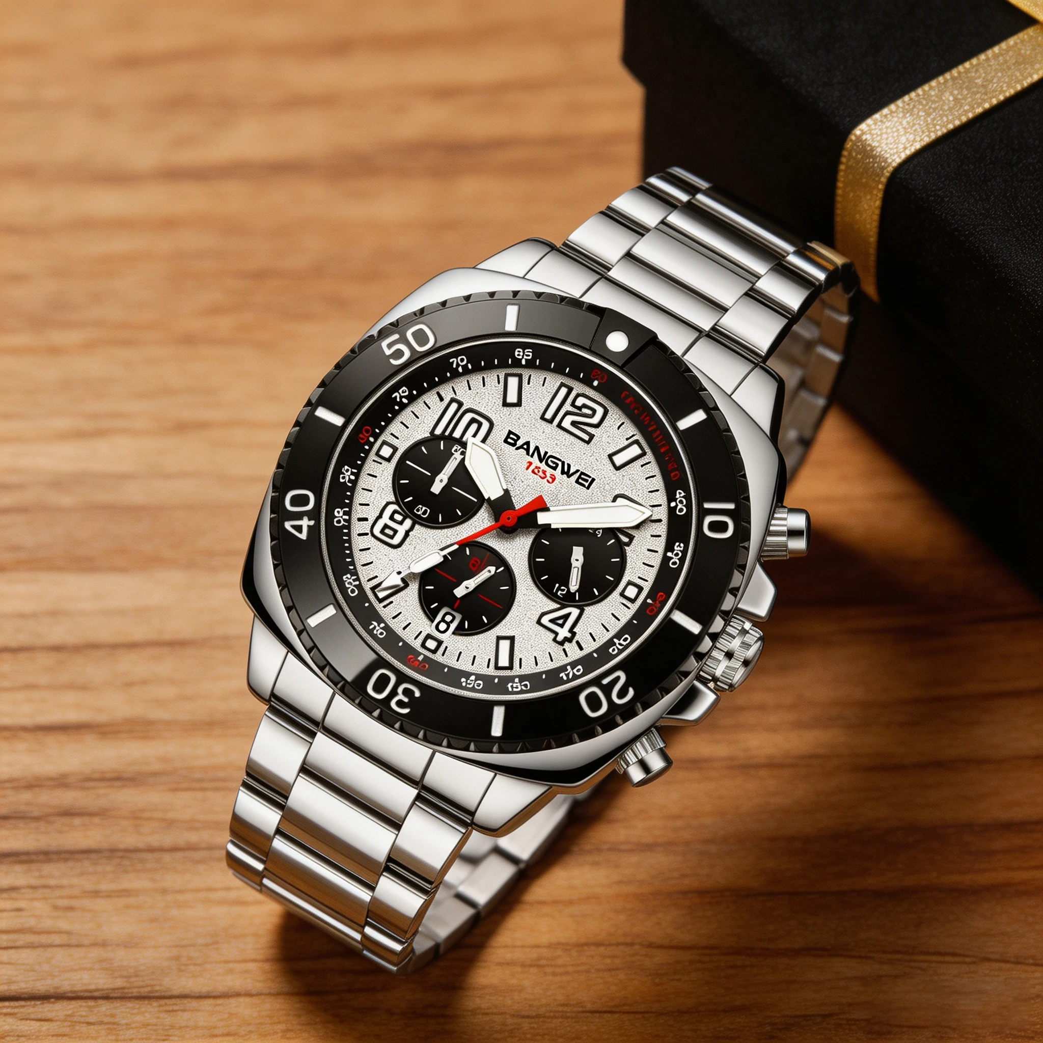 BANGWEI Top Luxury Watches Men Fashion Sports Quartz Wristwatches 30M Waterproof Luminous Chronograph Men's Watches Reloj Hombre