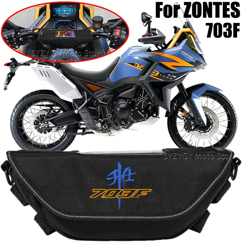 

For Zontes zontes 703F 703f Motorcycle handlebar bag rider bag waterproof and dustproof motorcycle bag riding bag