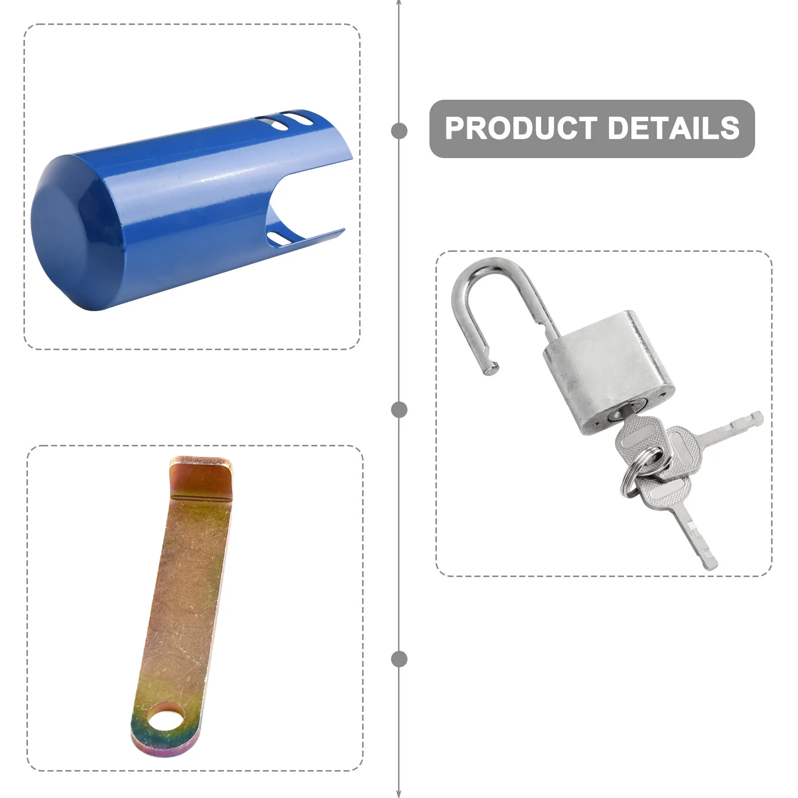 With Key Tap Protective Lock Accessories Anti-Theft Locking Plate Protective Cover For Outdoor Faucet Practical