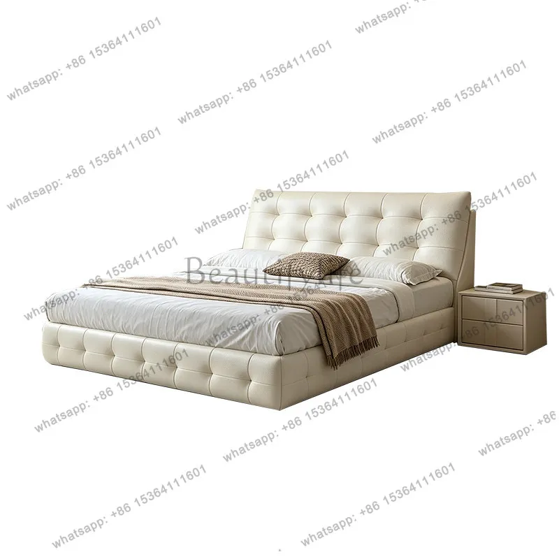 LJY Creative Ergonomic Bed Bedroom Designer European Wooden Japanese Minimalist Bed Designer Service Muebles Entrance Hall Furni