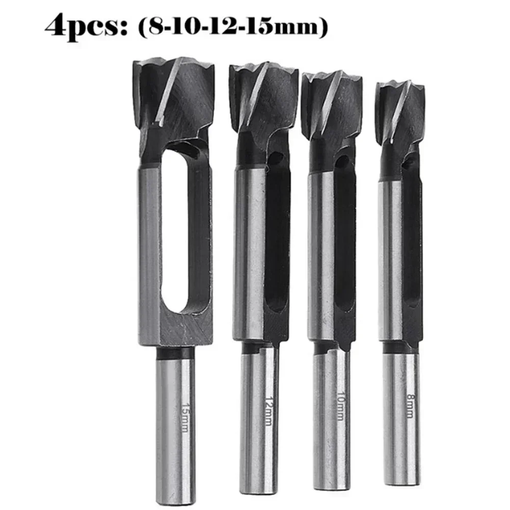 

4pcs/Set Wood Tenon Plug Hole Cutter Woodworking Drill Bit Tapered Sealing Plug Cutter For Furniture Making Woodworking Tools