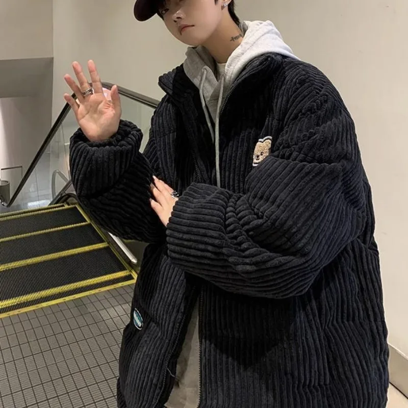 2023 New Men Women Down Cotton Coat Winter Jacket Female Short Parkas Adding Cotton Thick Warm Outwear Loose Large Size Overcoat