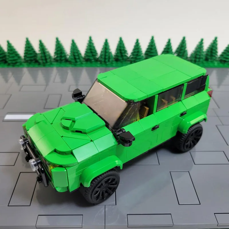 City Car Model MOC Building Bricks Medium Off-Road Pickup Truck Modular Technology Children Holiday Gifts Assemble Toys Suit