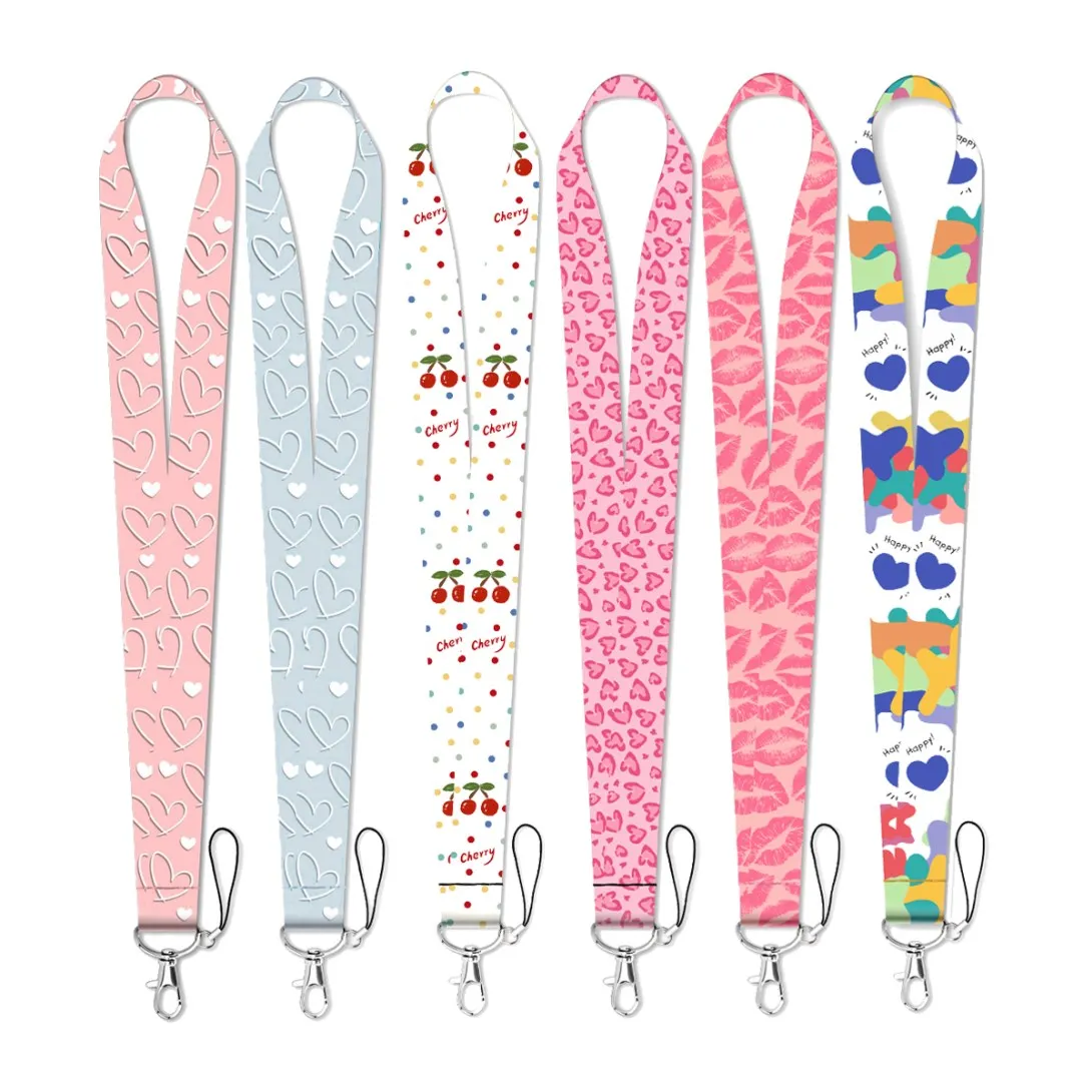 

Lip Print Rope Strap Keychain Simple Style Lanyard For Cars Motorcycles Keys Anti-Lost Hang Rope Accessories Gifts for Friends