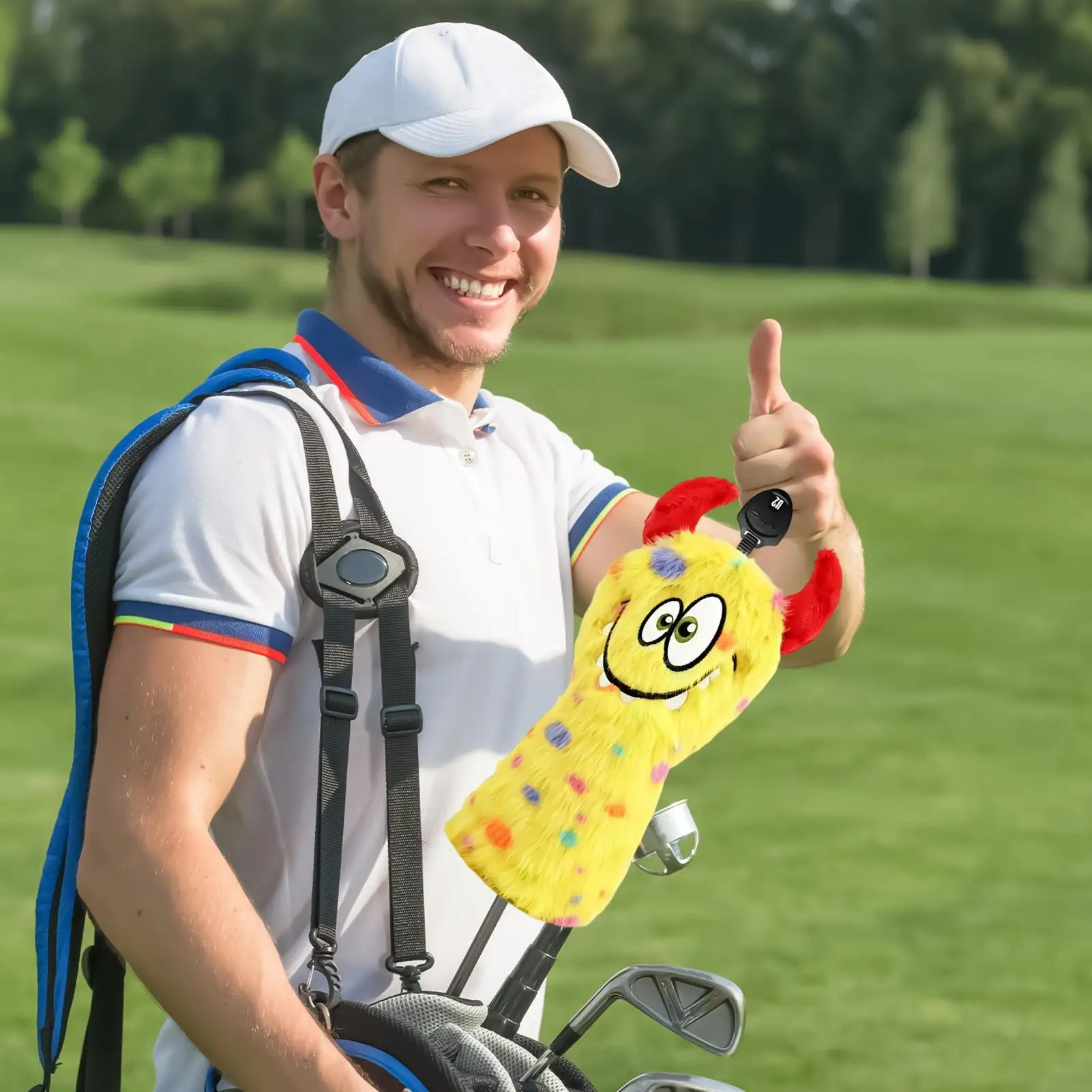 Head Covers For Golf Clubs Funny Protective Plush Headcover Fairway Wood Head Covers For Outdoor Sports Course Driving Practice view 3