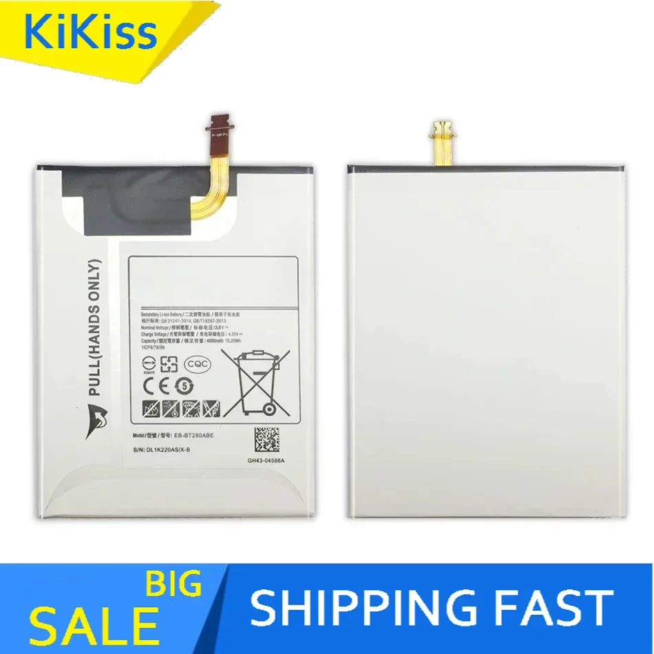 EB-BT280ABE 4000Mah Replacement Battery For Samsung Galaxy Tab A 7.0 SM T280 T285 SM-T280 Bateria Tracking Number