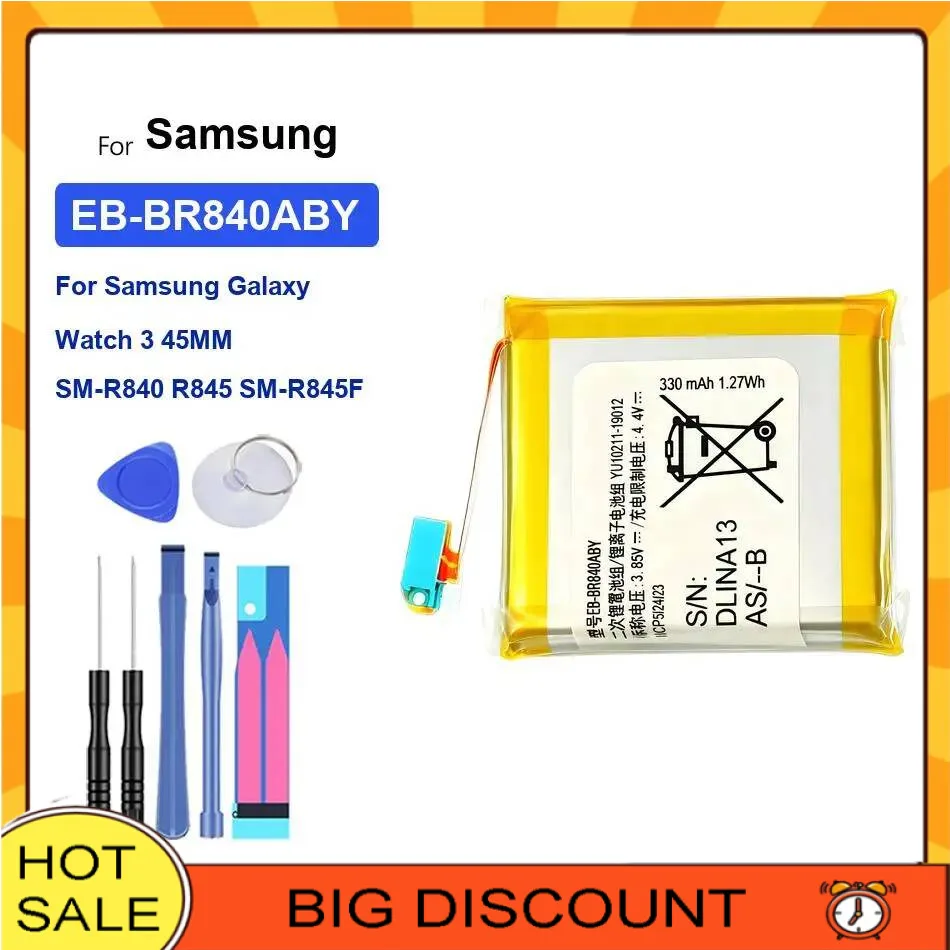 Watch Battery EB-BR840ABY EB-BR925ABY 340-590Mah For Samsung Galaxy 3 5 45MM SM-R840 SM-R920 SM-R925 Pro