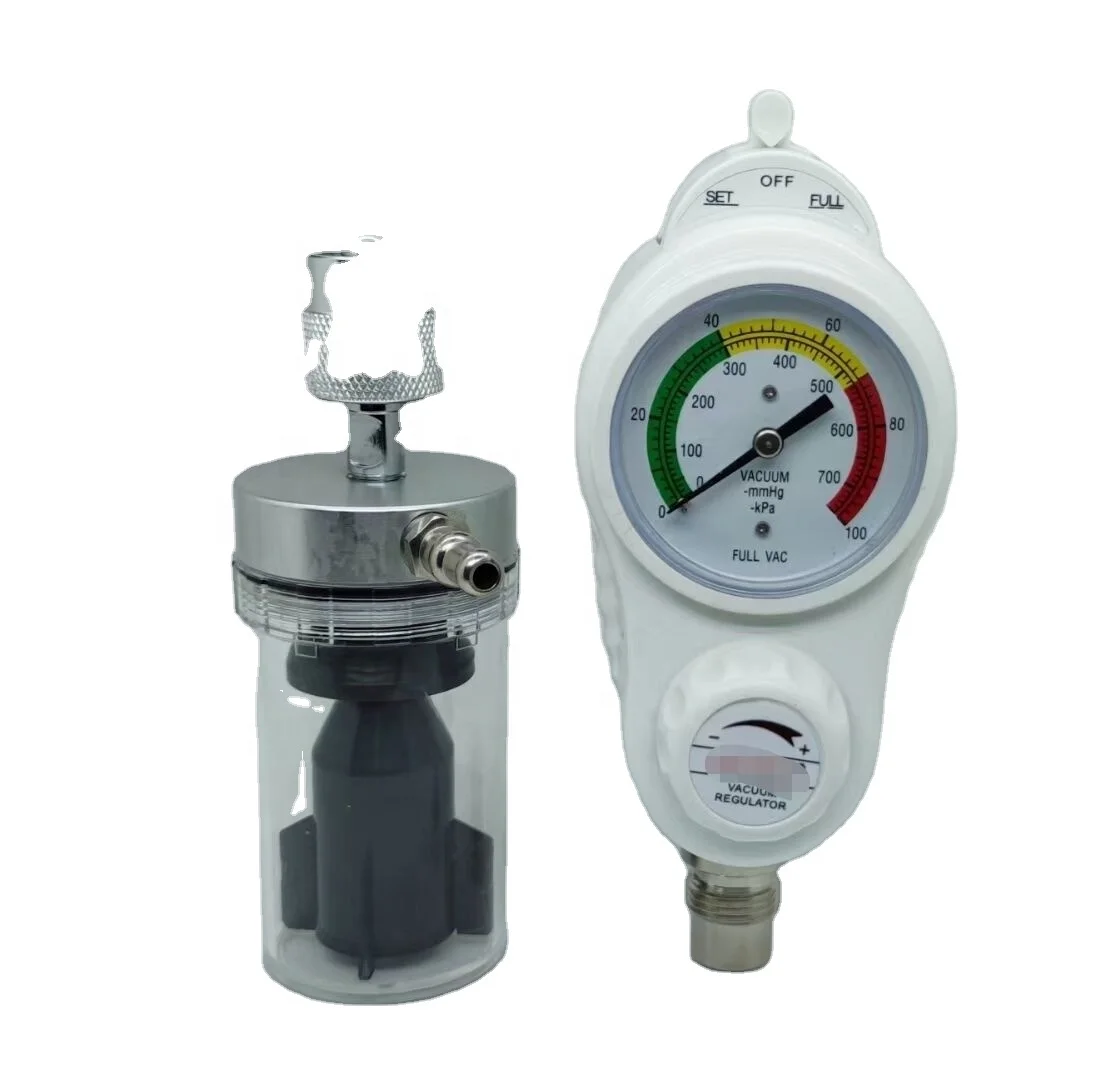 

OHMEDA medical vacuum regulator outfit with 2L vacuum bottle