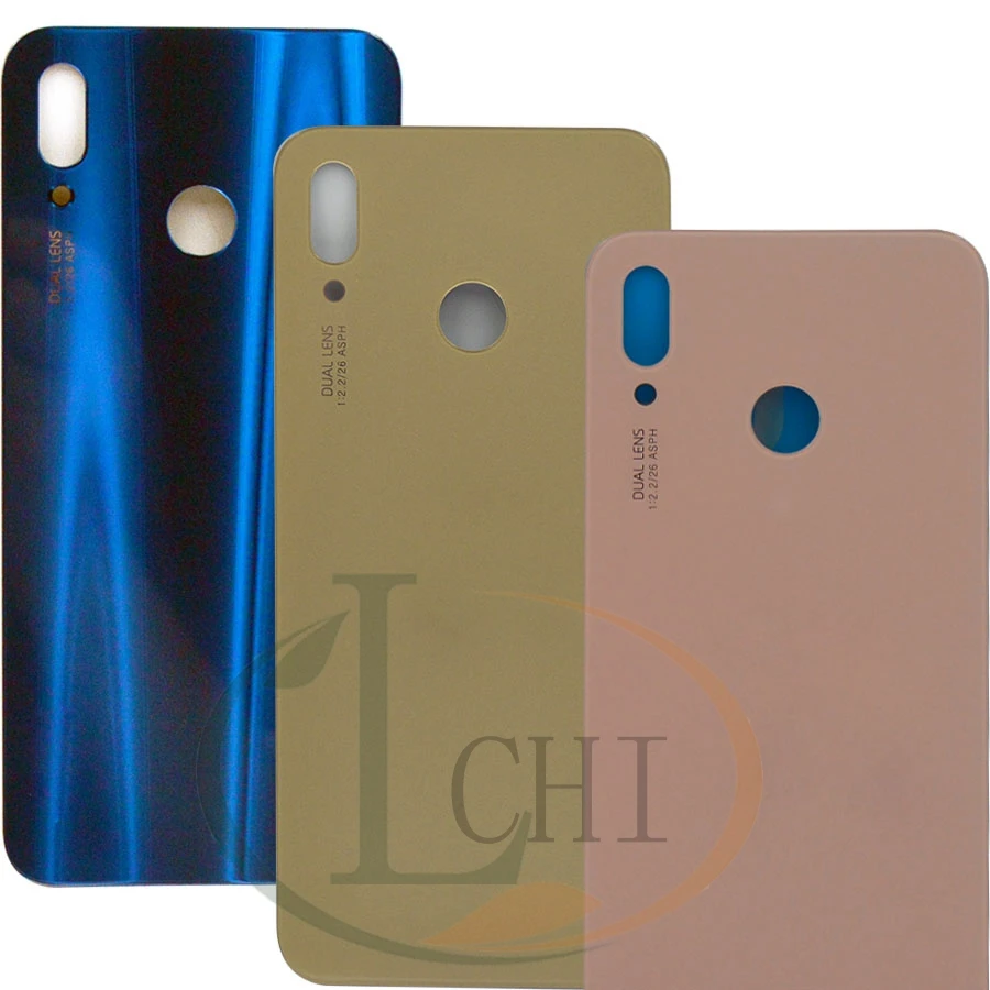 For Huawei P20 Lite battery cover Door Back Huawei P20lite Battery Door Replacement Parts Nova 3e Back Cover case With lens