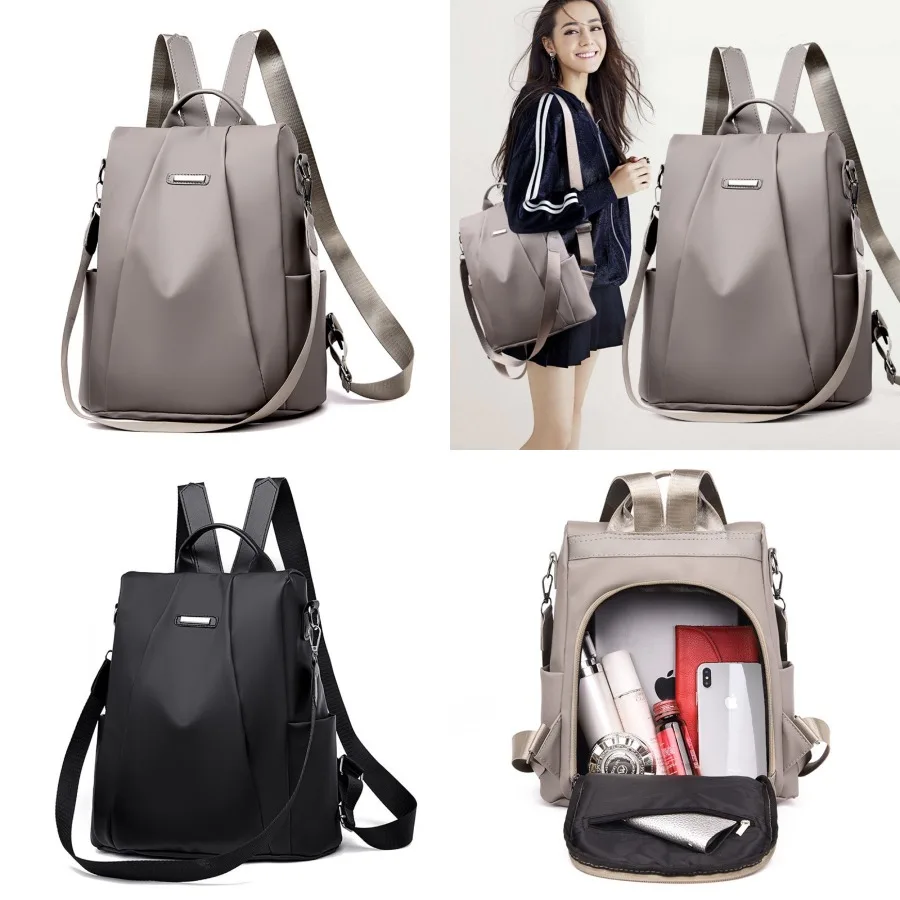 

【New style】Women's backpack new fashion Korean casual versatile fashion travel backpack travel bag Oxford fabric.