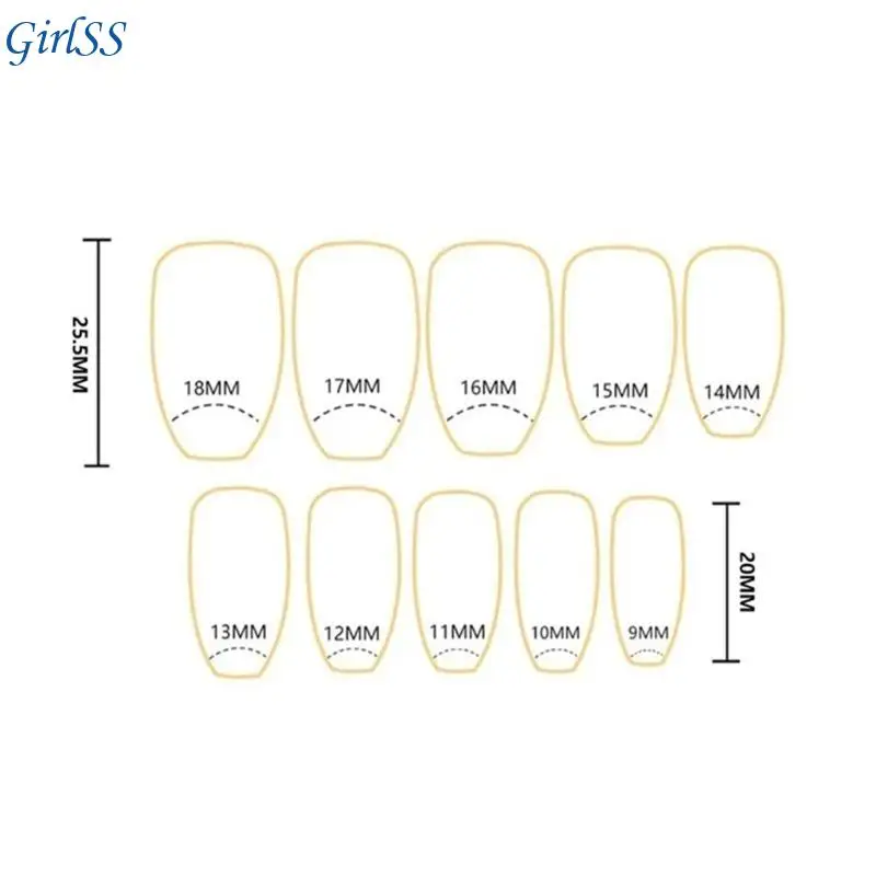 アヒルネイルチップ フェイクネイルグルーオンネイルスティックオンネイル ラインストーン付き プレスオンネイル 人工付け爪 レディース T4MB