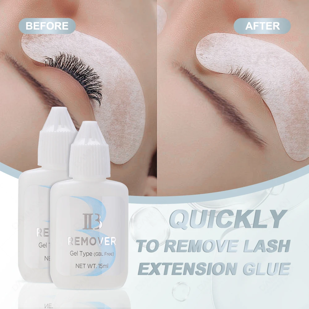 1 butelka 15ML IB Eyelashes GBL Free Glue Remover I Beauty Gel Remover do przedłużania rzęs IB Clear Glue Remover Cream Makeup