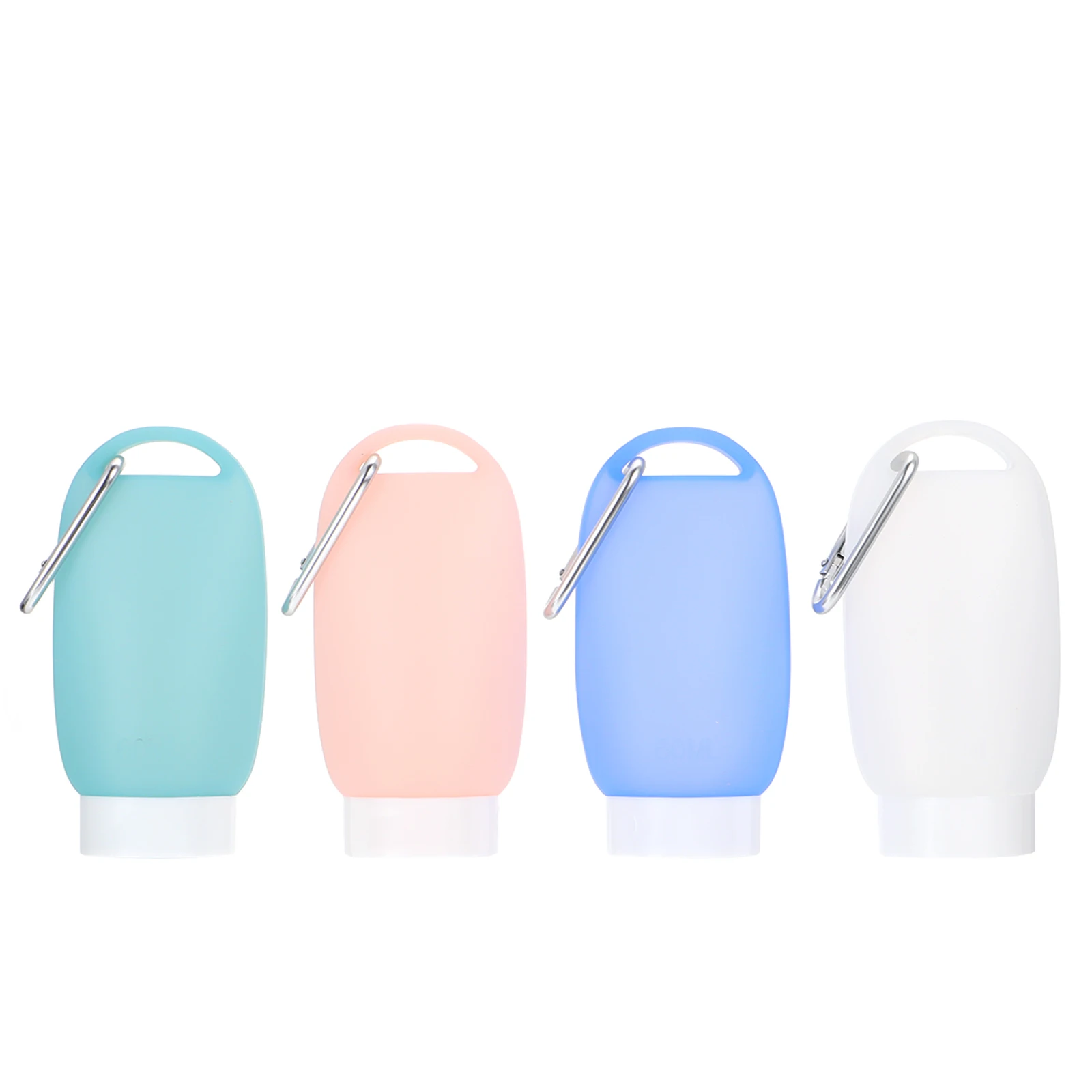 

4pcs Silicone Bottles Portable Mini Travel Perfume Empty Bottle Empty Lotion Containers Reusable Storage Skincare Tools