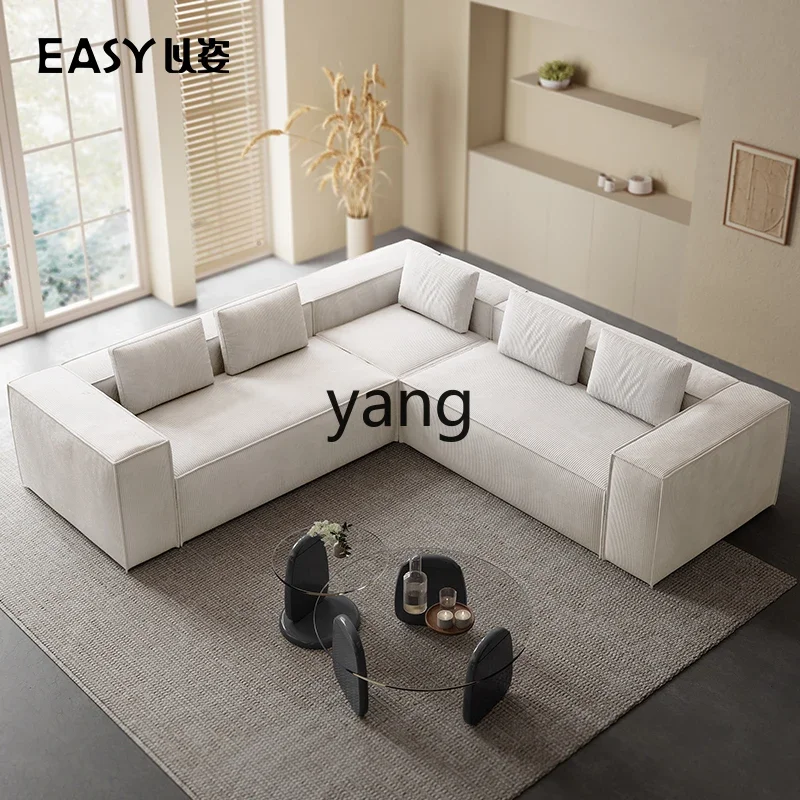 LMM1  cream wind modern retro tofu block fabric compressed roll package module small apartment removable and washable