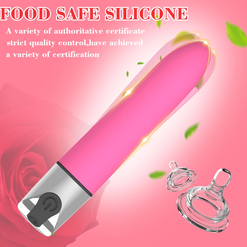 Leistungsstarker G-Punkt Mini Bullet Vibration Vibrator Vagina Klitoris Stimulator Dildo Wiederaufladbarer Masturbator Erwachsenes Sexspielzeug für Frauen