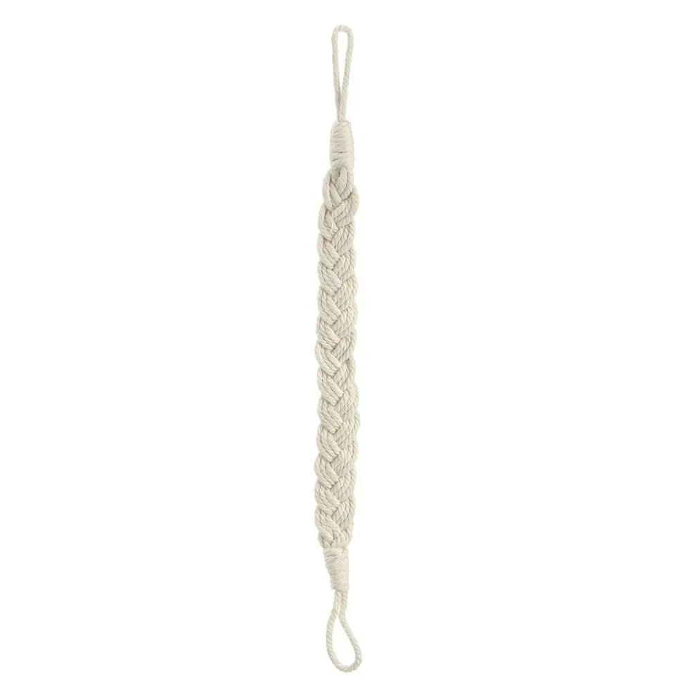 Beige Cotton Rope Tieback Twisted Woven Home Decoration Curtain Holders Handmade Curtain Tieback