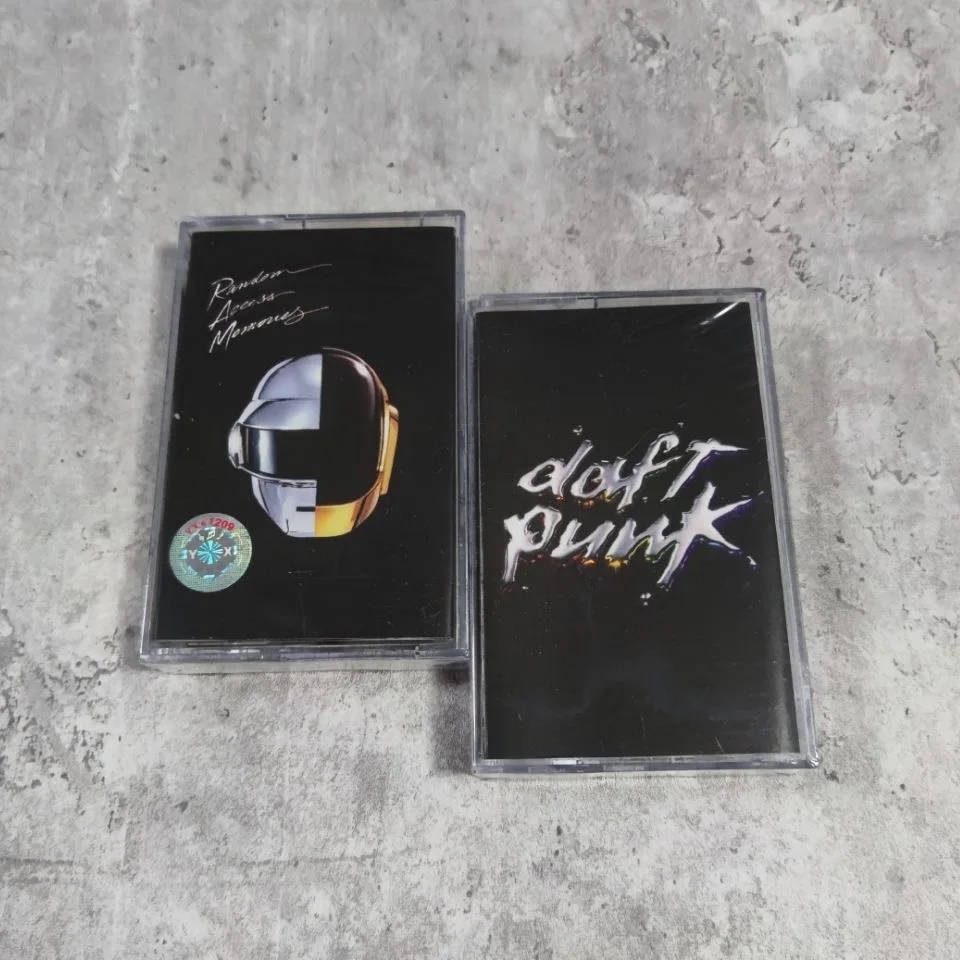 

Retro Daft Punk Music Tape Discovery Album Random Access Memories Cassettes Cosplay Soundtracks Box Car Recorder Walkman Tape