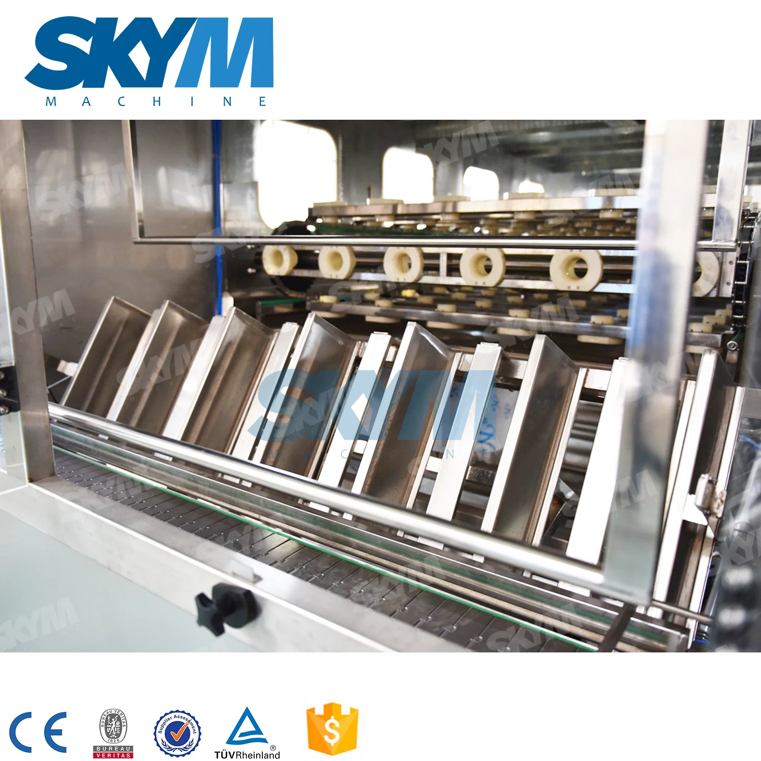 QGF-600 Fully Automatic 5 Gallon 20L Barrel Washing Filling Capping Package Filling Line Machine