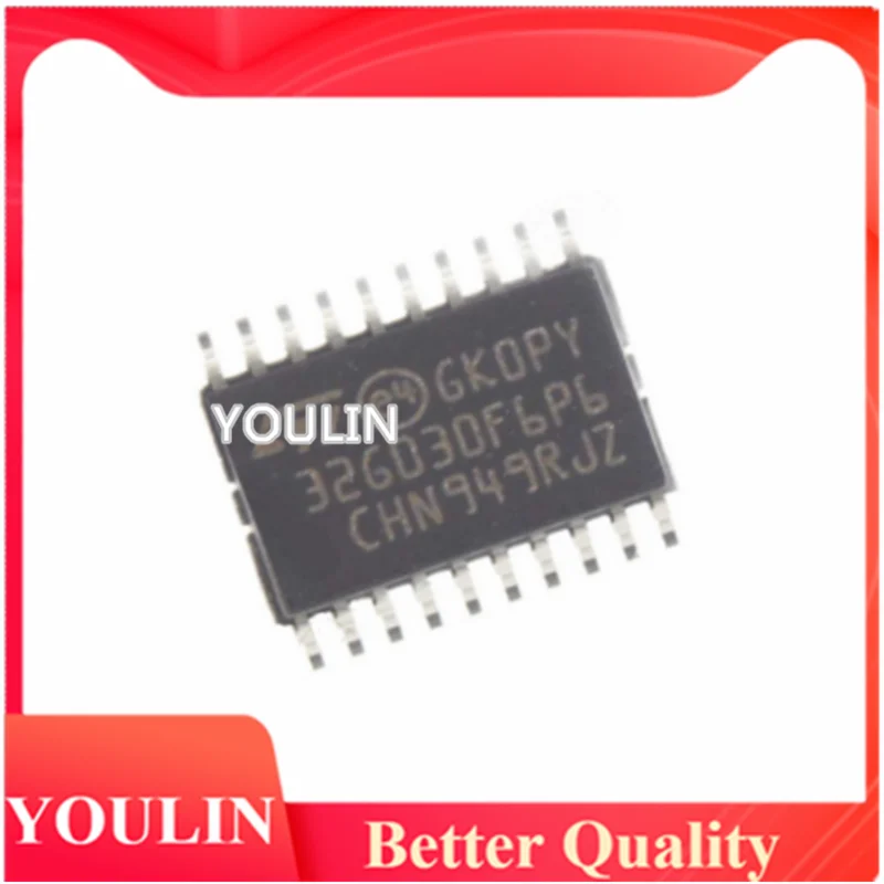 10pcs New genuine STM32G030F6P6 chip TSSOP-20 8-bit microcontroller microcontroller chip