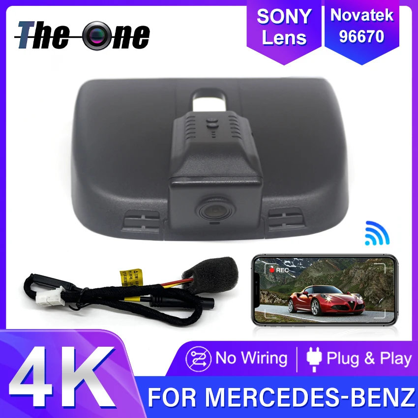 

Car Wifi DVR Driving Video Recorder Car Dash Cam Camera 4K 2160P For Mercedes-Benz MB Vito Viano Valente Metris V Class W447