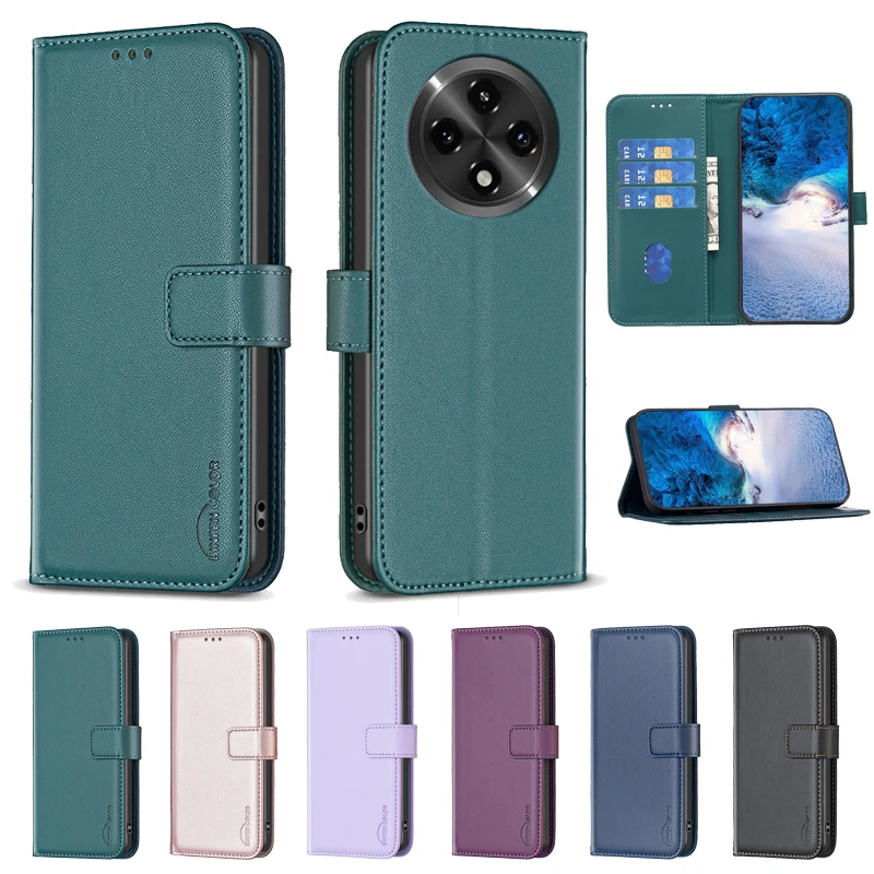 A60 Cases Leather Wallet Flip Case on For OPPO A60 A3 A2 Pro A1 Reno11 F A59 A79 5G OppoA60 F25 Pro Coque Fundas Shell 2024 Etui