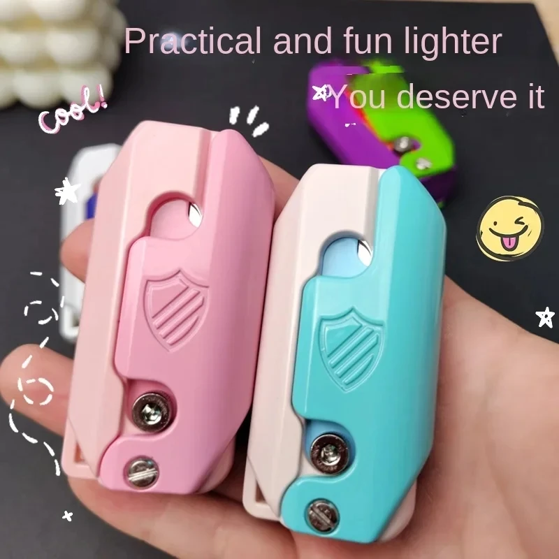 New Cute Carrot Knife Direct Injection Flame Lighter Butane Gas Inflatable Lighter Cool Upscale Exquisite Small Giftr