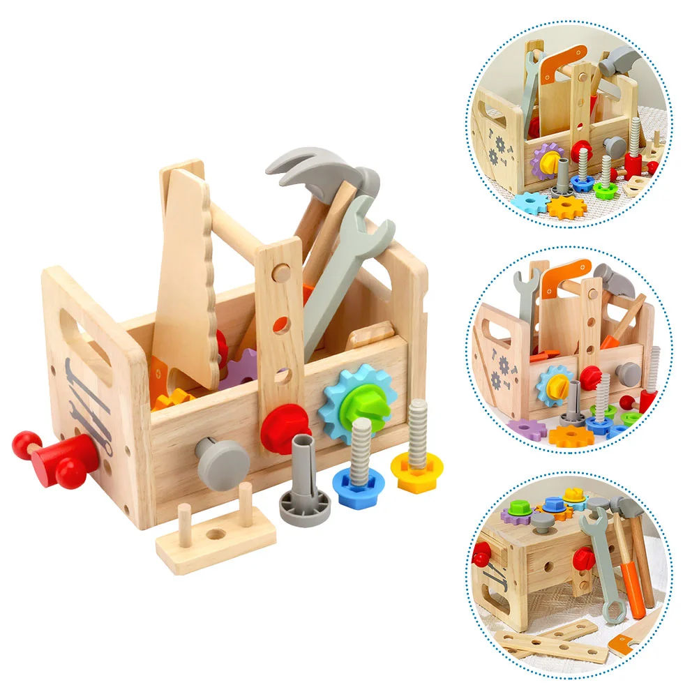 Play House Toys Kids Toolbox Interesting Learning Kit Children Plastic Interactive Baby Tools