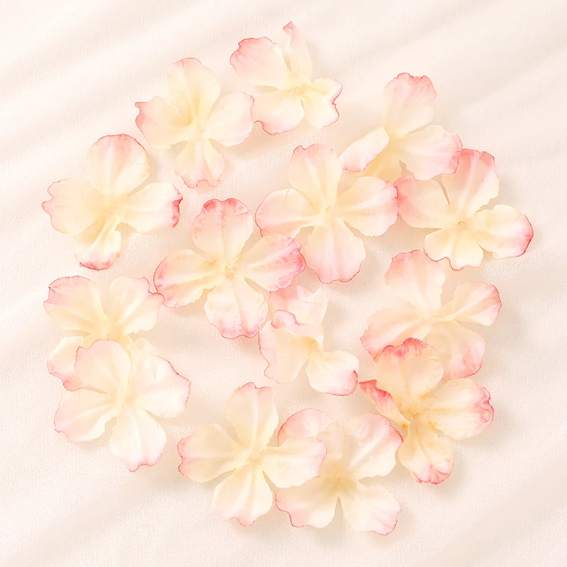 50/10 Stück künstliche Hortensienblütenköpfe für die Dekoration von Wohnräumen, Partys, Gärten, Hochzeiten, Bastelarbeiten und zur Herstellung von Blumenkränzen. – Detail 12