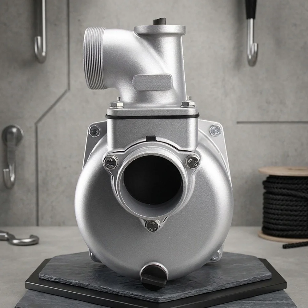 Aluminum-Front Water Pump Shell for GX160 168F 170188 Engines Designed for 3 and 4 Engine-Based Pump Integration