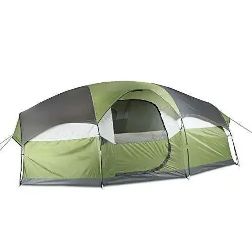6-8 people three-bedroom tent rainproof shade double-layer mosquito-proof outdoor camping camp