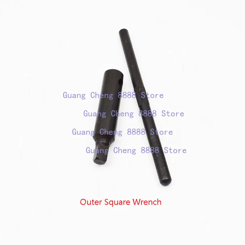 

1 шт. новый квадратный гаечный ключ с Т-образной ручкой, аксессуары для токарных станков, держатель инструмента, три захвата, внутренний/внешний квадратный ключ