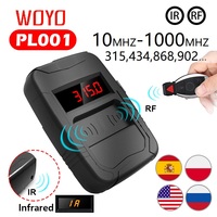 WOYO Frequency Tester Car Key 10-1000MHZ, PL001 Door TV RF IR Remote Control Tester Detector Inspection Tool, 315,433,868,902MHZ