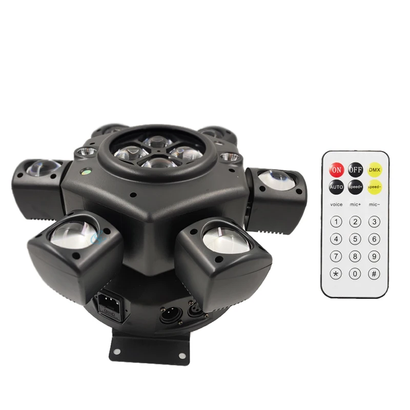 Lumière de Scène LED à Tête Mobile, Laser Chang DJ, Faisceau Lumineux RVB, Stroboscope DMX, Club de Mariage, ixde Noël, 150W