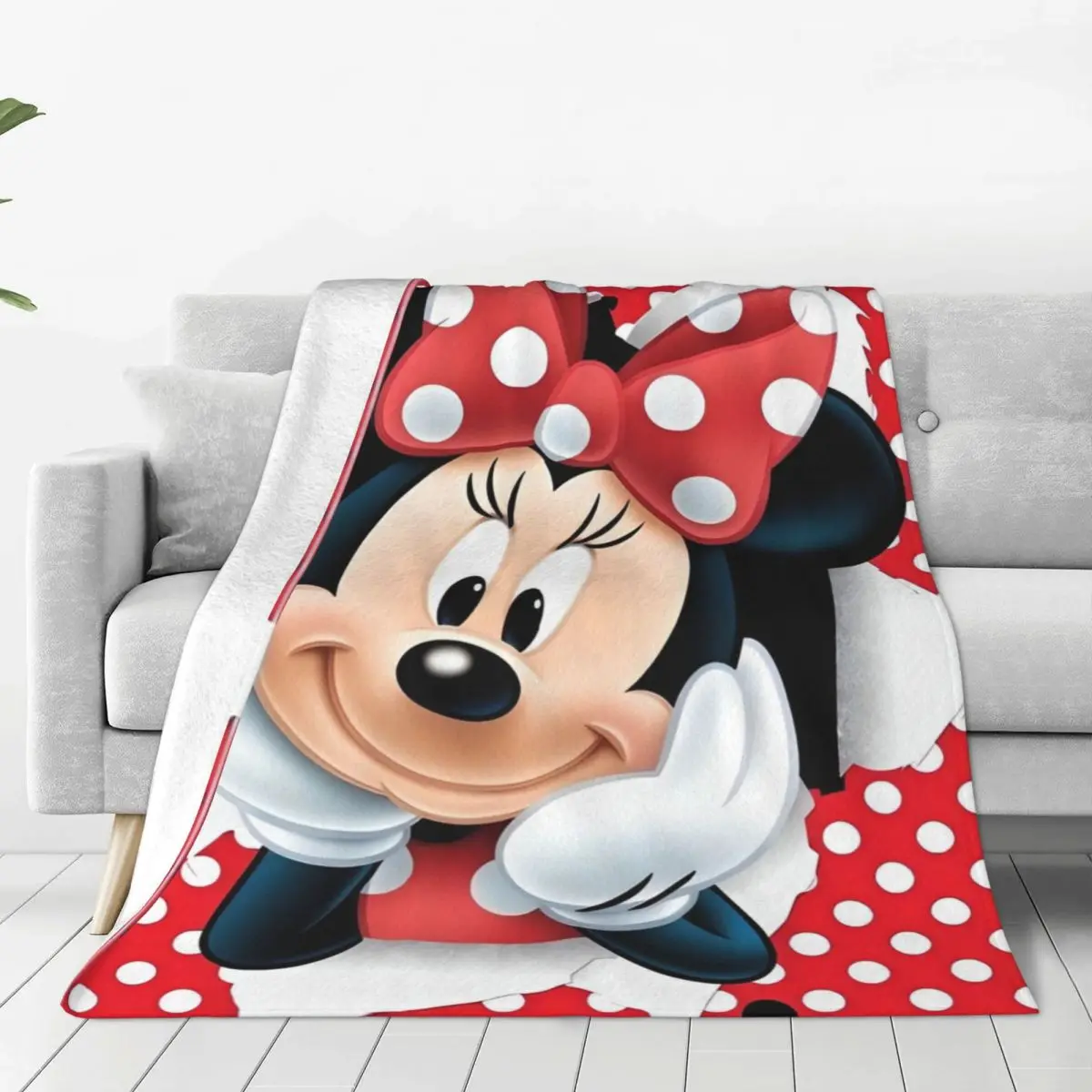 Warm Blankets Travel Animated Movie Mickey, Minnie Bedding Throws Flannel Bedspread For Couch Chair Graphic Sofa Bed Cover