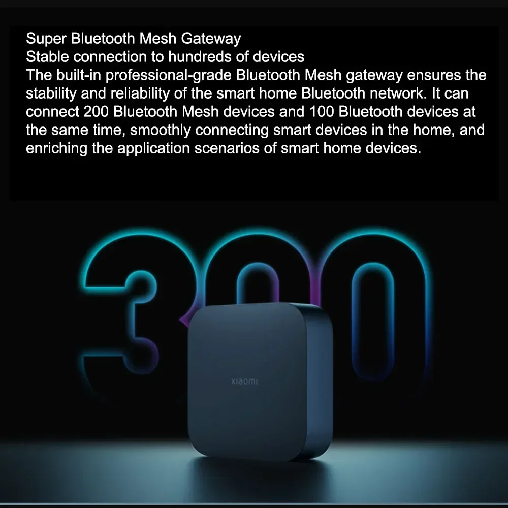 샤오미 스마트 센트럴 허브 미지아 게이트웨이 4 WIFI 블루투스 메쉬 허브 5GHz 10/100Mbps 스마트 홈 미홈 앱 연동