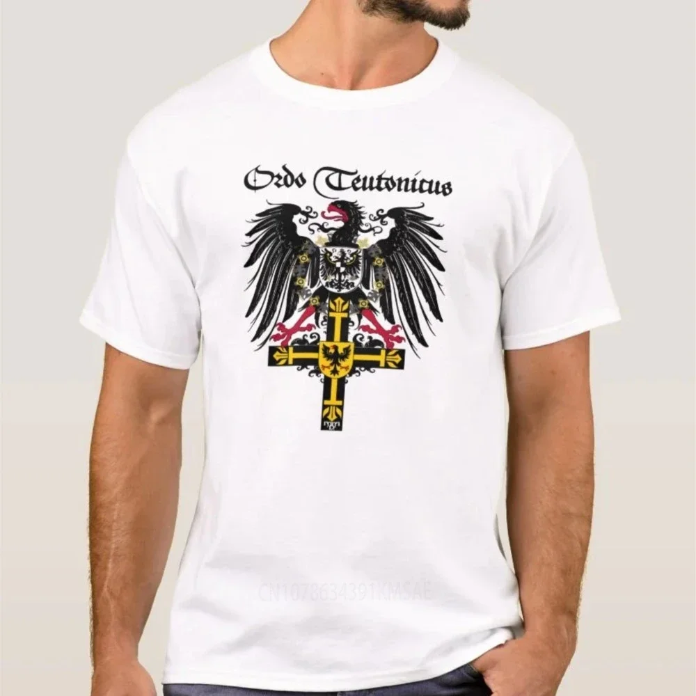 fashion manga new Teutonic Knights Emperor Eagle Cross German Medal T-Shirt. Summer Cotton Short Sleeve O-Neck Mens  New S-5xl