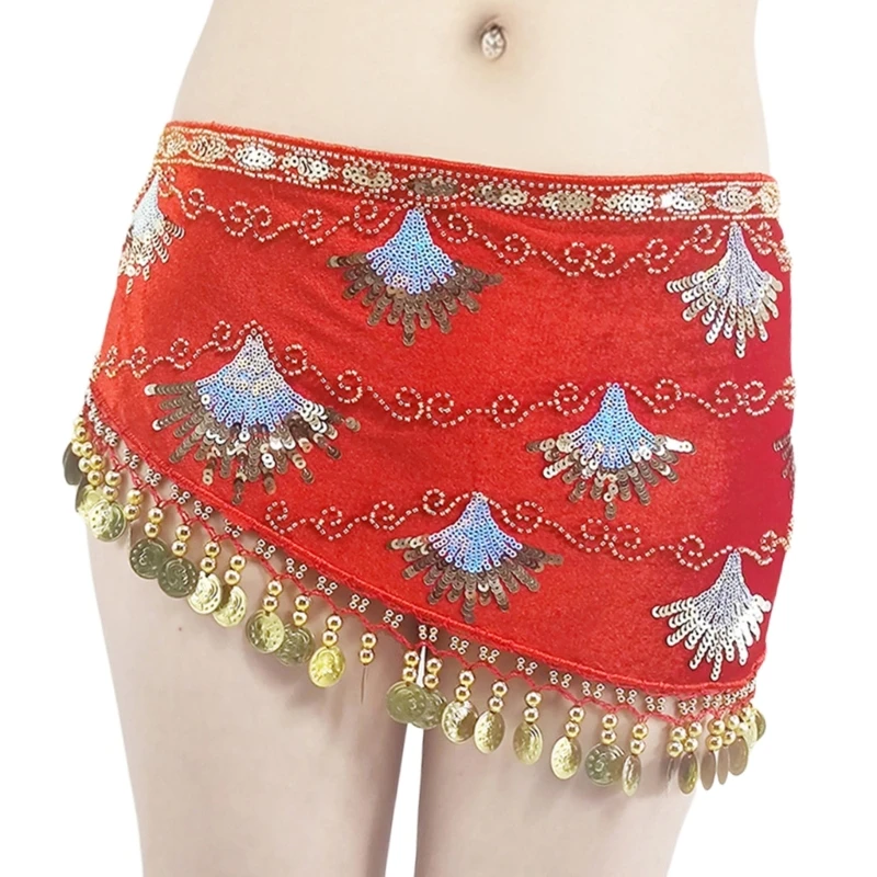 Beaded Tassels Belly Dance Costume Accessory Multifunctional Hip Wrap Skirt Stylish Dance Skirt Costume Accessory