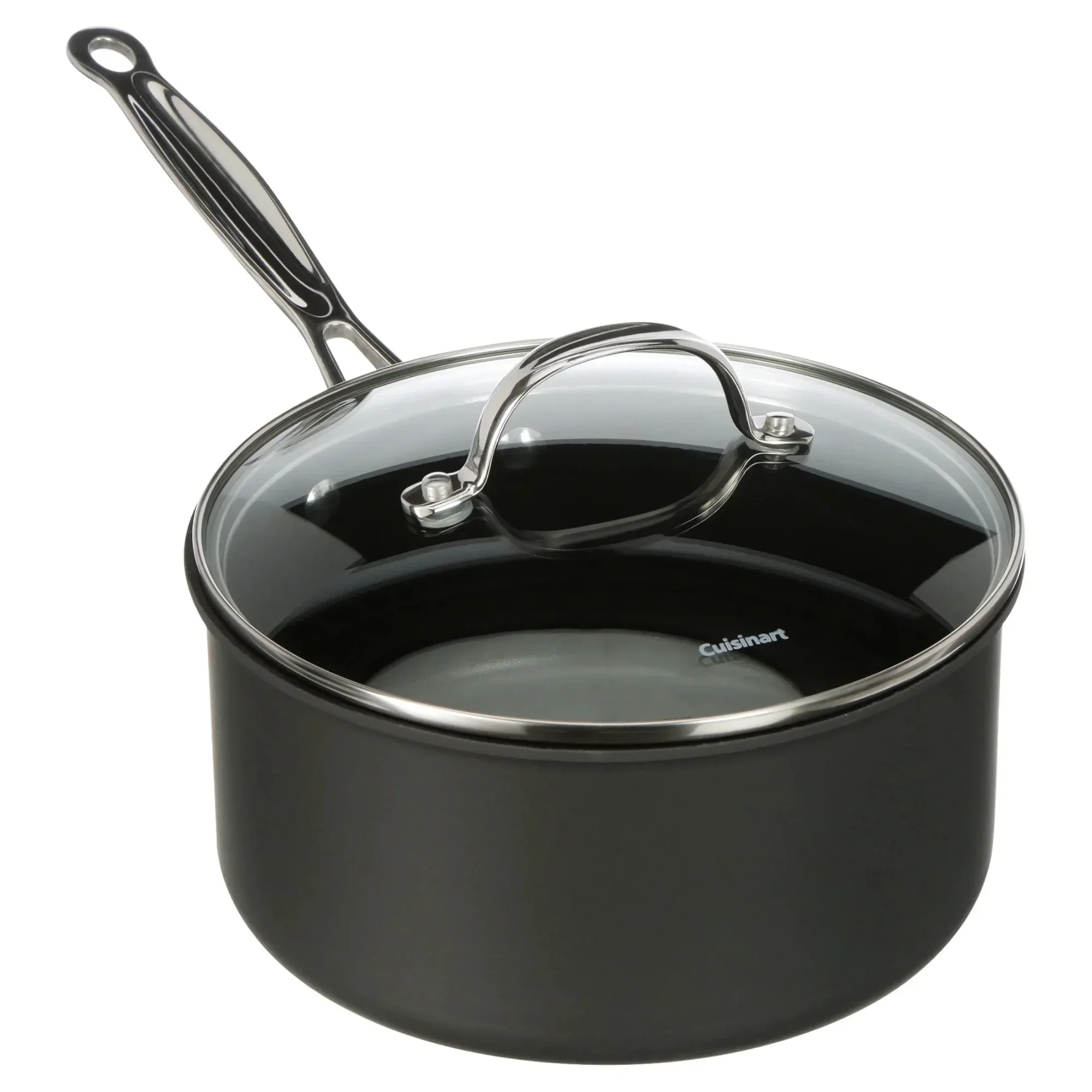 

Антипригарный жесткий анодированный 3 кварты. Кастрюля с крышкой