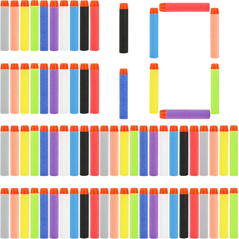 10PCS รอบหัวกระสุน 7.2 ซม.สําหรับ Nerf N-strike Elite Series Blasters โฟม EVA เติมลูกดอกของเล่นเด็กปืนอุปกรณ์เสริม